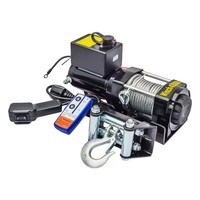 12v/24v 2000-12000lbs Atv Utv Bateau Treuil Électrique Télécommande Sans Fil Offroad Suv Jeep Treuil