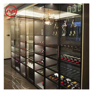 Estante de vino moderno, <span class=keywords><strong>vitrina</strong></span> <span class=keywords><strong>decorativa</strong></span> de metal, <span class=keywords><strong>vitrina</strong></span>, <span class=keywords><strong>vitrina</strong></span> modular, Bar de vino, mueble para sala de estar y hotel - Product Image 3