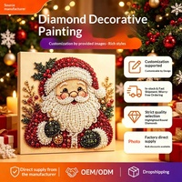 Halloween Diamant-Malerei DIY-Set Handgefertigte Perlen-Acryl-Punkt-Malerei Leinwand für Wohnzimmer, Schlafzimmer & Badezimmer