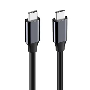 Black Metal Shell Aluminum Product C-type Cable Communication Cable For Fast Charging Of Video And Audio Transmission Cable