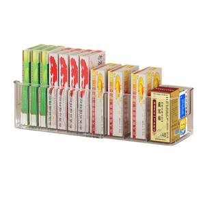 Medicine Storage Box Organizer Transparent With Partitions Family Size Large Capacity Pill Storage Case Drawer Extendable - Product Image 1