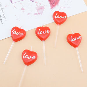 Buon compleanno candele nelle feste popolare <span class=keywords><strong>cuore</strong></span> a forma di parola d'amore - Product Image 2