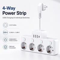 Ensemble de prises et interrupteurs électriques muraux personnalisés avec interrupteurs lumineux pour l'extension des prises et l'éclairage