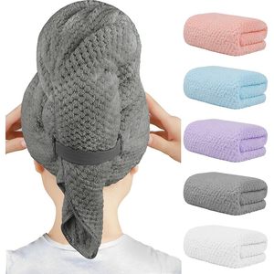 ผ้าขนหนูไมโครไฟเบอร์แบบนุ่มพิเศษ40x20นิ้วผ้าโพกหัวแห้งเร็วม้วนผมลอนหนายาวพิมพ์ลาย - Product Image 1