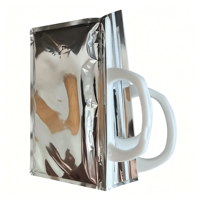 Sac isotherme en aluminium laminé de qualité alimentaire avec poignée en plastique, sac isotherme pour outils, médicaments, stockage à froid des aliments