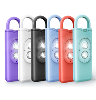 Alarme personnelle de sécurité d'urgence 130 dB avec double lumière LED portable, alarme SOS anti-panique, porte-clés pour femmes et personnes âgées