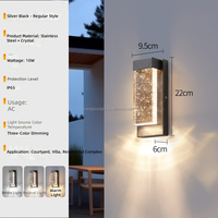 Applique murale carrée LED étanche en alliage d'aluminium pour jardin extérieur et villa, garantie 3 ans
