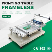 Impresora de Plantillas SMT sin Marco de Alta Precisión PTR-C300, Impresora Manual de Plantillas de Pasta de Soldar Pequeña y de Alta Precisión