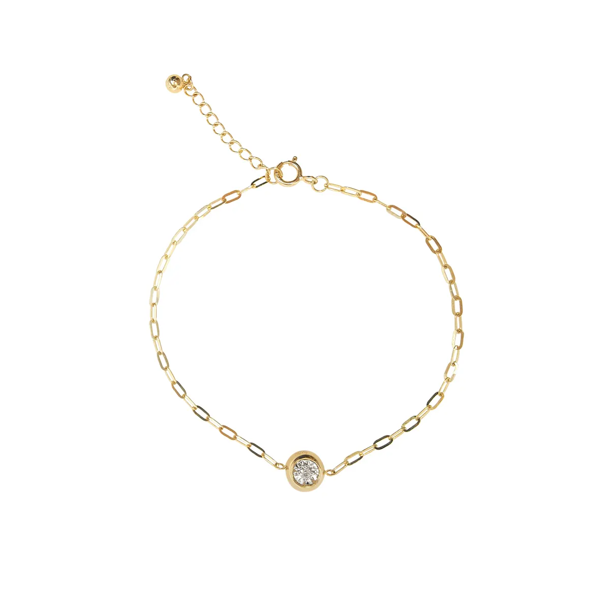 Popular Jewelry AU750 Gold VVS Moissanite Pendant Bracelet New Arrival Classic Fashionable Design 18K Genuine Gold