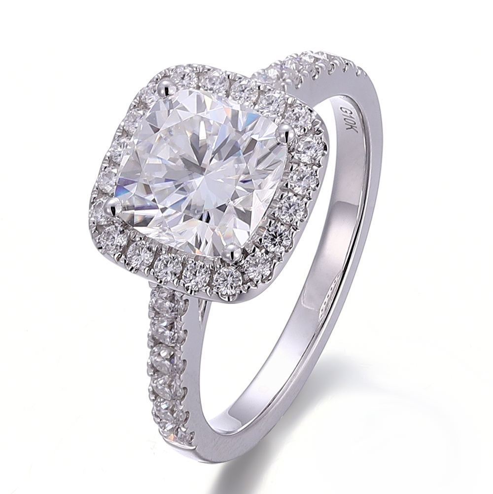 แหวนเพชรโมอิสซาไนต์ทองแท้ 14k