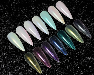 Aurora Powder Nail Glitter Pearl Neon Dust Effect Chrome Art Mermaid Rainbow AB Color pour le trempage, la décoration - Product Image 4