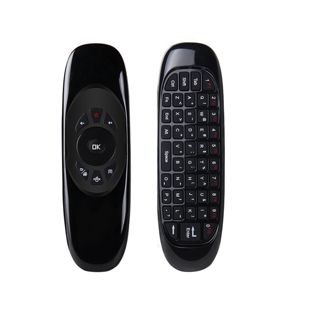 C120 Rechargeable Mini Keyboard 2.4G Wireless air Mouse English Arabic Russian Thai QWERTY Keyboard Universal Remote Control