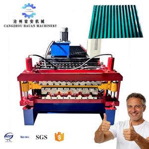 Machinerie de production de tôles d'acier ondulées à double couche pour serres agricoles, isolantes thermiquement - Product Image 1