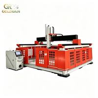 Máquina de Grabado CNC Automática de 5 Ejes para Madera y Espuma EPS, Router CNC para Esculturas 3D con Control Syntec/DSP, un Solo Husillo, Certificación CE