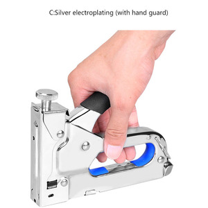 Pistolet à clouer manuel multifonctionnel 3 en 1 durable Pistolet à clouer léger à usage domestique pour bricolage décoration de la maison Camping usage industriel - Product Image 6