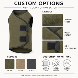 <b>Dog</b> Fleece Vest Solid Color Adjustable All Seasons Pet <b>Clothes</b> for <b>Dogs</b> - Product Image 2