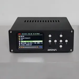 BRZHIFI Aluminum Chassis Remote Control USB DSD DAC Lossless 2 Channel Audio Amplifier Hifi Car Music Player