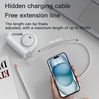 Nieuwe OEM Mini Ultra Slim 5000mAh 20W Snelladen Waterdichte LED Display Powerbank Draagbare Oplader Noodstroomvoorziening