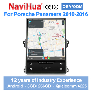 Radio de coche Android Navihua nuevo con panel vertical de 12.1 pulgadas, GPS, navegación, multimedia y Carplay para Porsche Panamera 2010-2016 - Product Image 1
