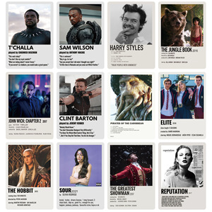 100 pièces américains et européens Cool populaires chanteurs acteurs classiques films affiches - Product Image 4