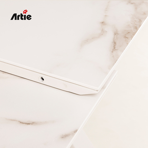 Artie, muebles de exterior modernos, mesa de comedor para Patio, restaurante de Metal, muebles de jardín, mesas de comedor extensibles - Product Image 4
