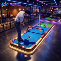 Parc d'attractions intérieur à retour rapide, parcours de mini-golf 9 ou 18 trous pour adultes et événements, avec conception 3D personnalisée gratuite