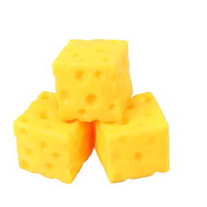 Nouveau Produit : Jouet Squishy Géant en Forme de Bloc de Fromage, Doux, à Remontée Lente, à Pincer, Cube Fufu, Jouet Boîte Mystère de Bureau - Product Image 4