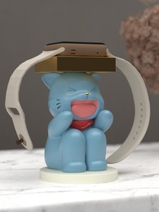 Base de Carga Decorativa para Apple Watch IWatch 8, Hecha a Mano con Resina y Pintada a Mano, con Forma de Animal y Estilo Romántico - Product Image 4