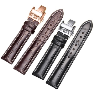 Haute qualité 15 18 <span class=keywords><strong>19</strong></span> 20 21 22 <span class=keywords><strong>mm</strong></span> véritable <span class=keywords><strong>bracelet</strong></span> de <span class=keywords><strong>montre</strong></span> en alligator pour hommes phares <span class=keywords><strong>montre</strong></span> <span class=keywords><strong>bracelet</strong></span> de <span class=keywords><strong>montre</strong></span> en cuir de crocodile - Product Image 1