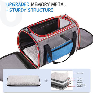 ZYZ PET TSA kedi taşıyıcı sırt çantası yumuşak taraflı havayolu onaylı, köpek seyahat çantaları büyük <span class=keywords><strong>20</strong></span> <span class=keywords><strong>lbs</strong></span> ve küçük orta köpek yürüyüş - Product Image 4