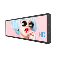 Layar Display Pintar VISIGN untuk Label Harga Supermarket, Layar LCD Ultra Lebar 37 inci, Tampilan Bar