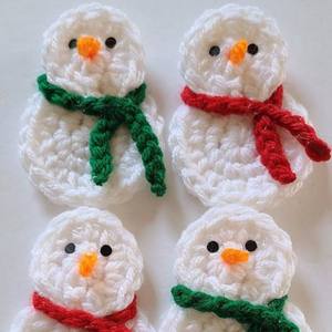 Navidad algodón Amigurumi hecho a mano ganchillo pan <span class=keywords><strong>de</strong></span> jengibre <span class=keywords><strong>muñeco</strong></span> <span class=keywords><strong>de</strong></span> <span class=keywords><strong>nieve</strong></span> campana árbol <span class=keywords><strong>de</strong></span> Navidad adornos colgantes - Product Image 2