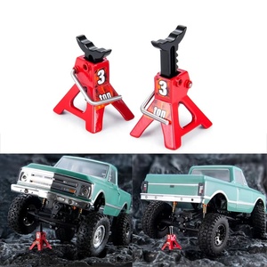 1 Uds. Herramienta de decoración de soporte de reparación de gato ajustable de altura de Metal de simulación para modelo de coche de radiocontrol <span class=keywords><strong>Axial</strong></span> <span class=keywords><strong>SCX24</strong></span> 1/18 1/24 - Product Image 5