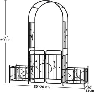 Arche de jardin en métal d'extérieur, motif décoratif en <span class=keywords><strong>fer</strong></span> <span class=keywords><strong>forgé</strong></span>, treillis pour rosiers, idéal pour mariages, maisons, parcs, vente en gros, cadeau - Product Image 1