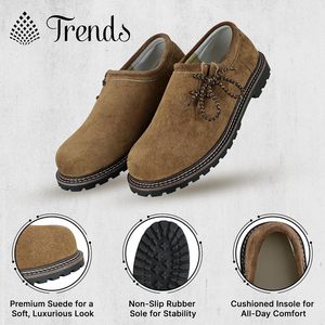Lederhosen bavarois pour homme avec ensemble chaussures et chaussettes, costume traditionnel allemand pour l'Oktoberfest, tissu velours - Product Image 3