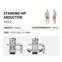 WENDY Meilleure vente : Appareil de musculation professionnel pour entraînement de force, pour salles de sport à domicile et clubs, Machine de Hip Thrust debout