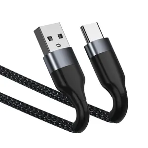Câble USB de Type C 3A, charge rapide, 2 m