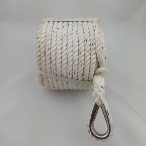 Cuerda <span class=keywords><strong>de</strong></span> nailon para barco <span class=keywords><strong>de</strong></span> pesca, cordón trenzado <span class=keywords><strong>de</strong></span> 3 hebras, <span class=keywords><strong>de</strong></span> poliéster, blanco - Product Image 6