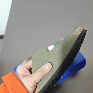 Sandales plates d'été <span class=keywords><strong>Ken</strong></span> de haute qualité pour l'extérieur, en cuir véritable et semelles en liège, respirantes et légères - Product Image 2