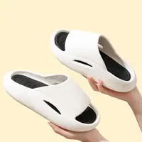 New Fashion Premium Eva Comfy Soft Bad Slippers Dikke Zool Zomer Huishoudelijke Slippers Schoenen Sandalen Voor Vrouwen Mannen