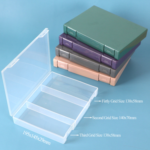 SUNSHING 3 Compartments <b>Tool</b> Parts Organizer Clear Sectioned Containers Plastic <b>Box</b> for Storage Electronic Components - Product Image 3