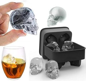 Moule à glaçons 3D en forme de crâne avec couvercle, grand moule à glaçons en silicone en forme de crâne pour whisky et cocktails, sans BPA, facile à démouler, pour fêtes - Product Image 5