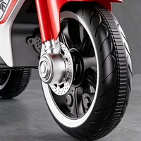 Bicicleta Eléctrica Motorizada de 12V para Niños, Juguete Montable con Bluetooth y Luces LED