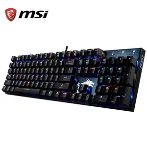 MSI VIGOR GK50 красный синий черный коричневый Переключатели Механическая игровая клавиатура с RGB Подсветкой