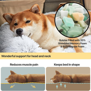 Sofa tempat tidur anjing lipat portabel, aksesori hewan peliharaan mewah mudah dibersihkan abu-abu gelap panjang <span class=keywords><strong>dropshipping</strong></span> - Product Image 2