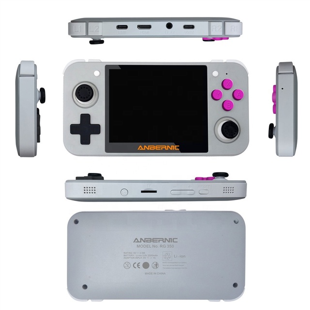 Pocket Mini Anbernic RG350 Video Game Consoles Multi Functions 4K H-D TV Output 3.5 Inch Screen 64 Bit Handheld Game Players