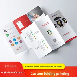 Folleto Tríptico Impreso en Offset, Páginas a Color, Folleto de Una Sola Página, Publicidad, Póster DM, Página Promocional, Papel Kraft A6 - Product Image 3