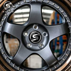 Jantes en alliage forgées sur mesure en deux parties, gris doré, à rivets, PCD, à déport profond, 5x112 5x120.65 pour E30 E36 Corvette <span class=keywords><strong>C4</strong></span> Camaro 17 18 - Product Image 3
