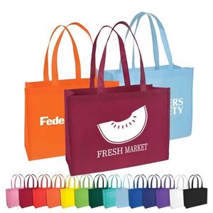 Eco-Friendly Recyclable <b>Medium</b> Non-Woven Shopping <b>Bags</b> With Custom Logo Promotional Long Hand Shoulder Advertising <b>Gift</b> <b>Bag</b> - Product Image 2