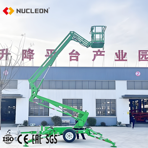 Điều chỉnh cao 3 tấn Trailer gắn Boom Lift <span class=keywords><strong>4M</strong></span> 8M 10M 14M 16m 20m Spider Boom Lift nền tảng với CE ISO chứng nhận - Product Image 3